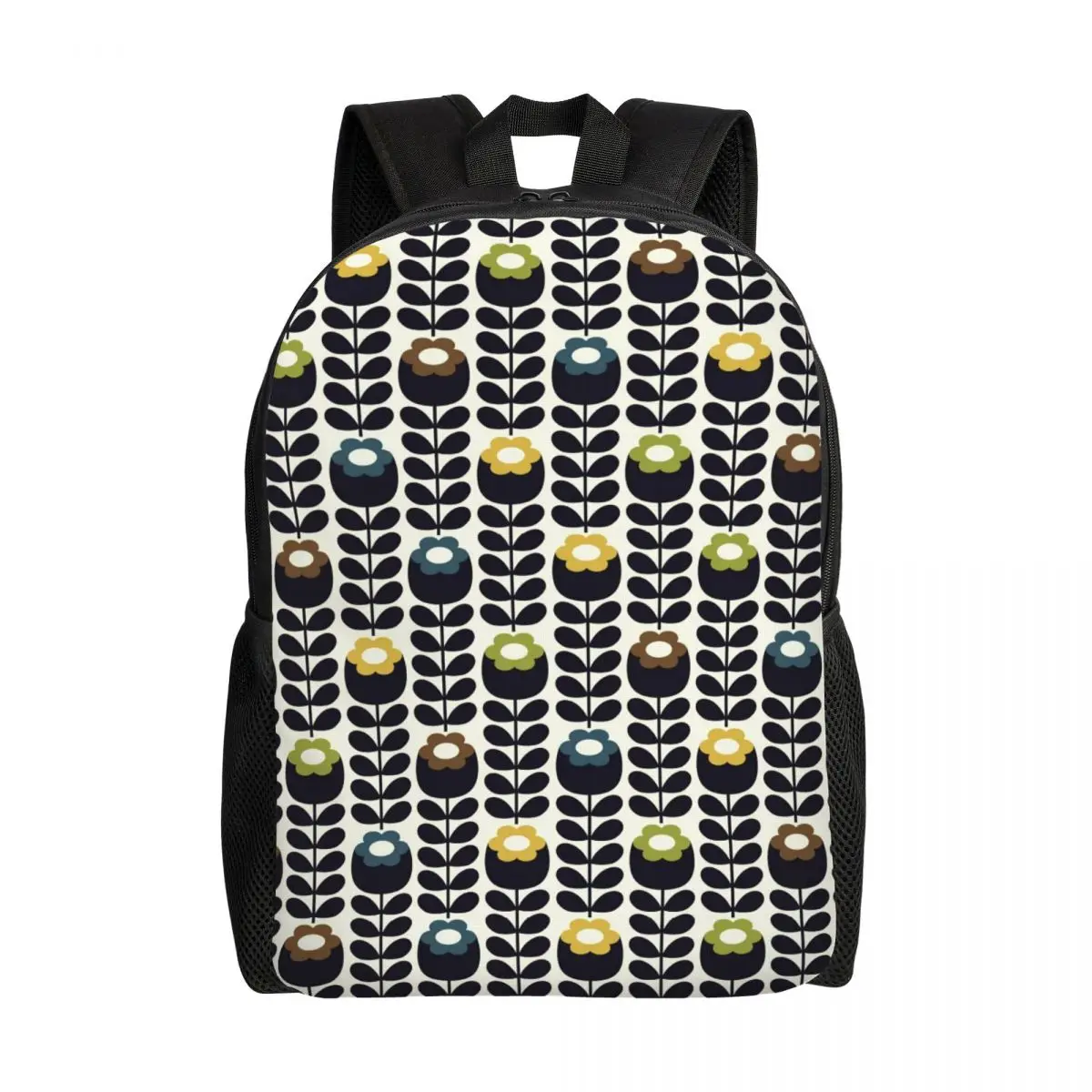 

Дорожный рюкзак Orla Kiely для мужчин и женщин, школьный ранец для ноутбука с цветочным принтом, студенческий рюкзак для колледжа