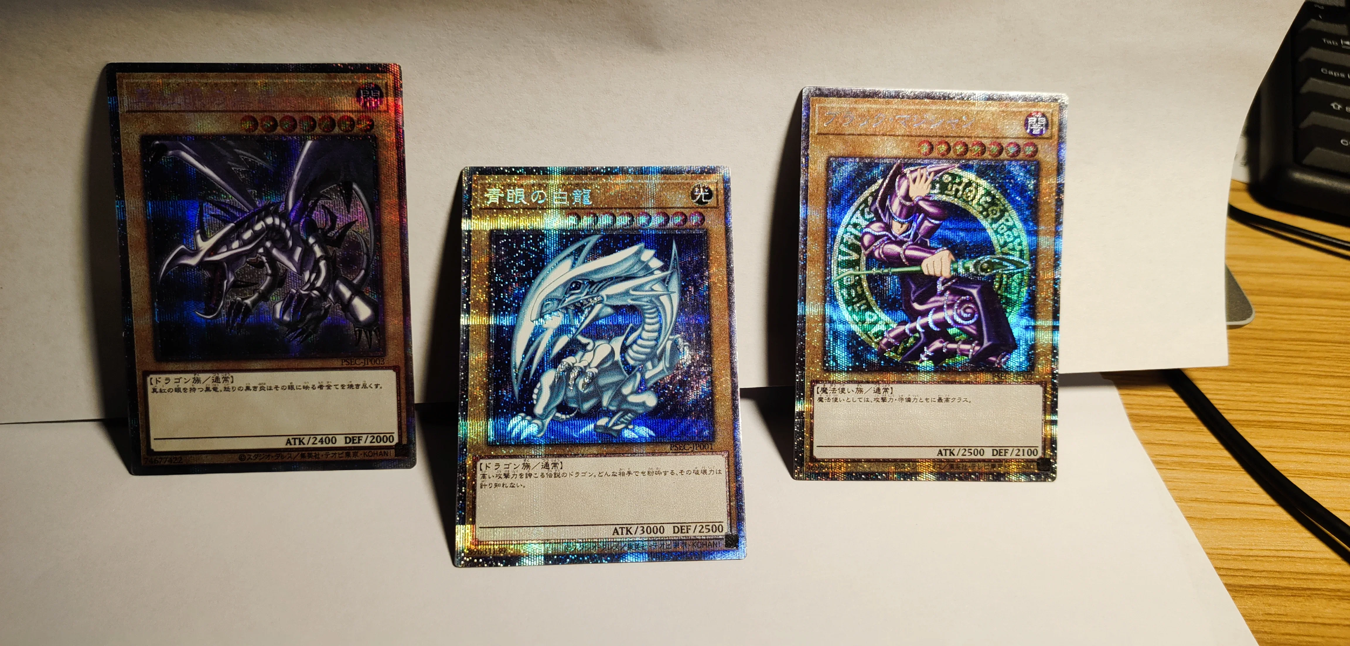 Yu-Gi-Oh Pser Psec-Jp001/Blue Eye White Dragon Red Eye Black Dragon Black Dragon Dark Magic Collection Card Toy (Non Originale)