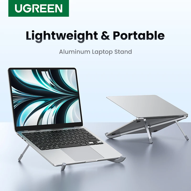 UGREEN Laptop Stand laptop stand mobile phone stand tablet bracket For Macbook Pro Foldable Aluminum Vertical Notebook Stand Laptop Support Macbook Air Pro Tablet Phone