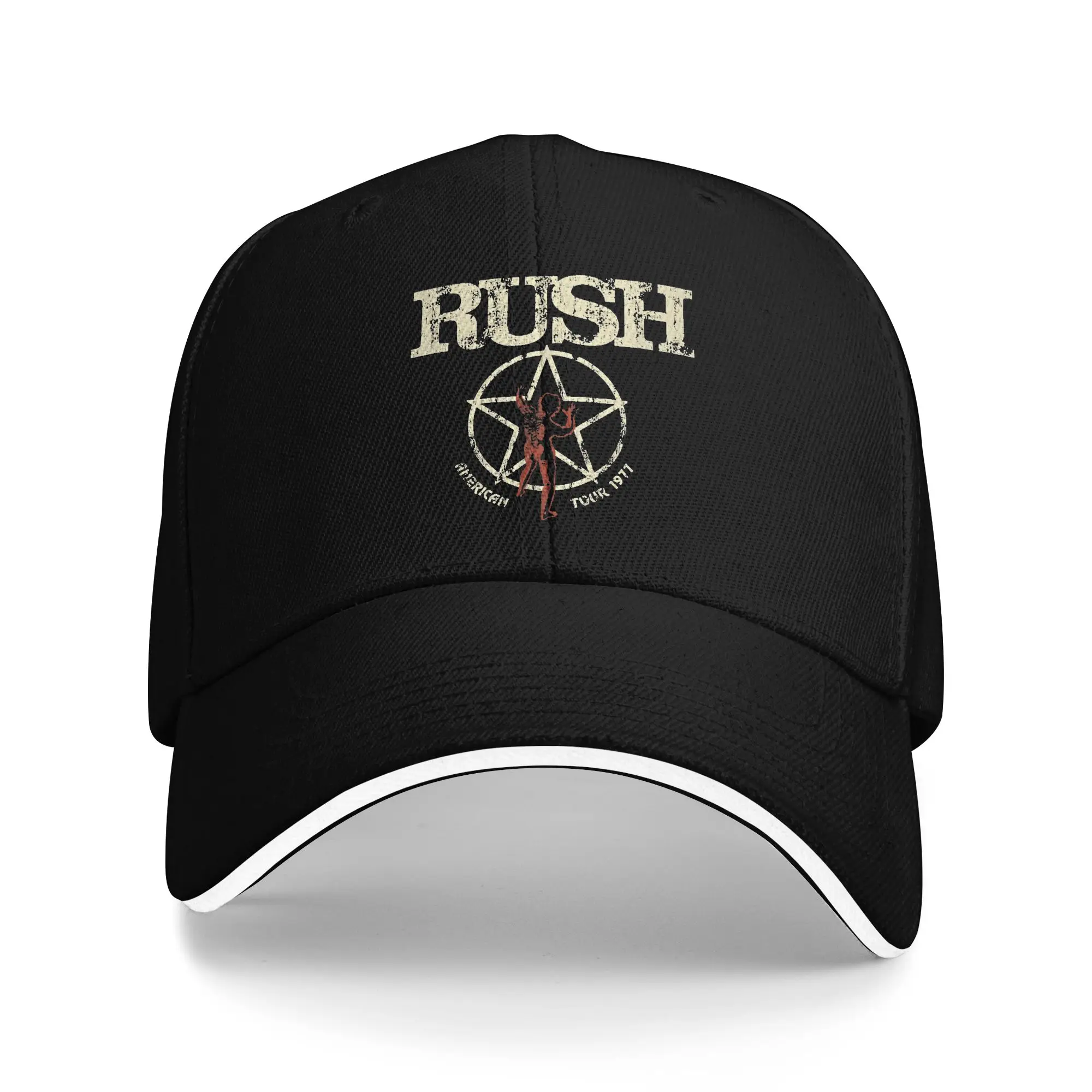 Rush Rock Band Sun Baseball Cap Spring y2k Retro Trucker Hat für Männer und Erwachsene, Wandern, Angeln, Snapback-Kappe