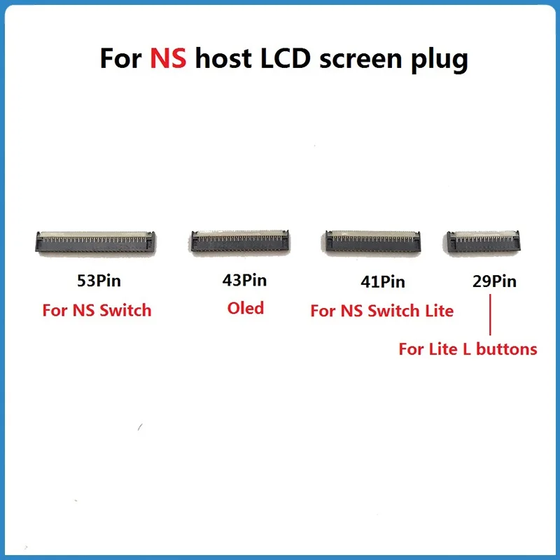 

For NS Swtich Lite OLED Host Screen Socket FPC Connector Row Plug For Nintendo Switch Lite L Key LCD Display Interface Port