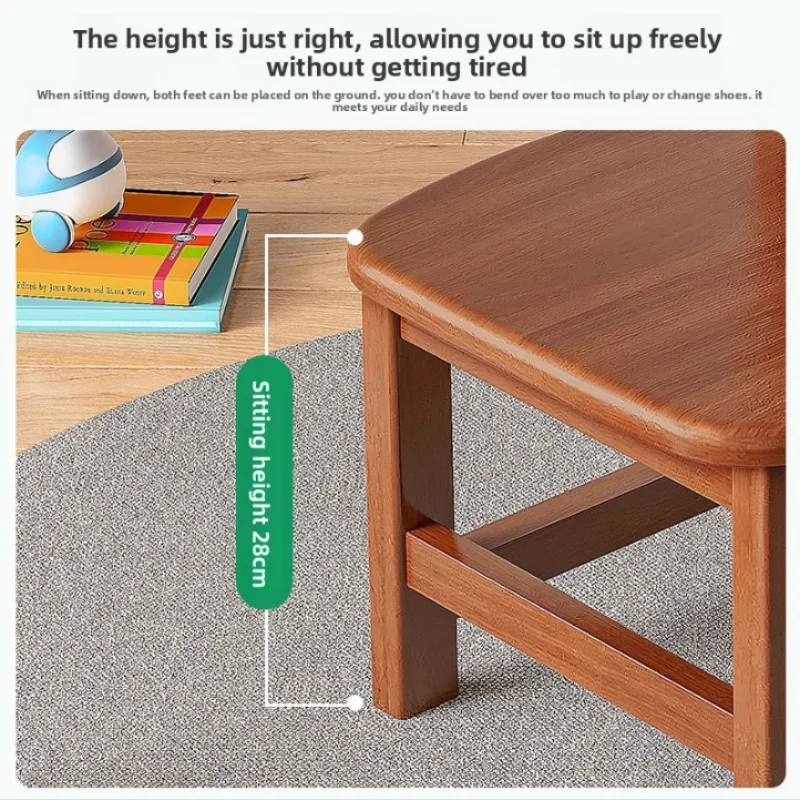 Solid Wood Small Stool 2