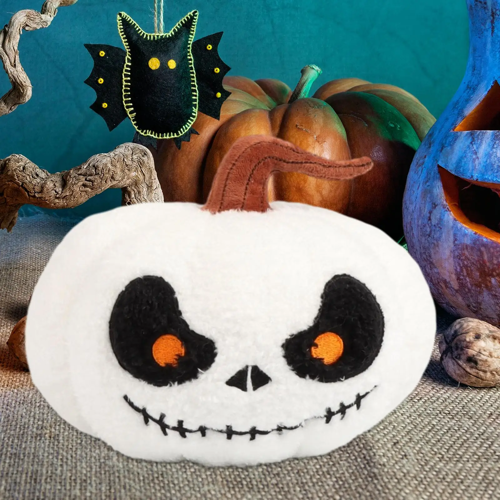 

20cm Halloween Pumpkin Pillow Cushion 3D Cute Plush Toy Halloween Party Holidays Props Decorative for Kids Gift