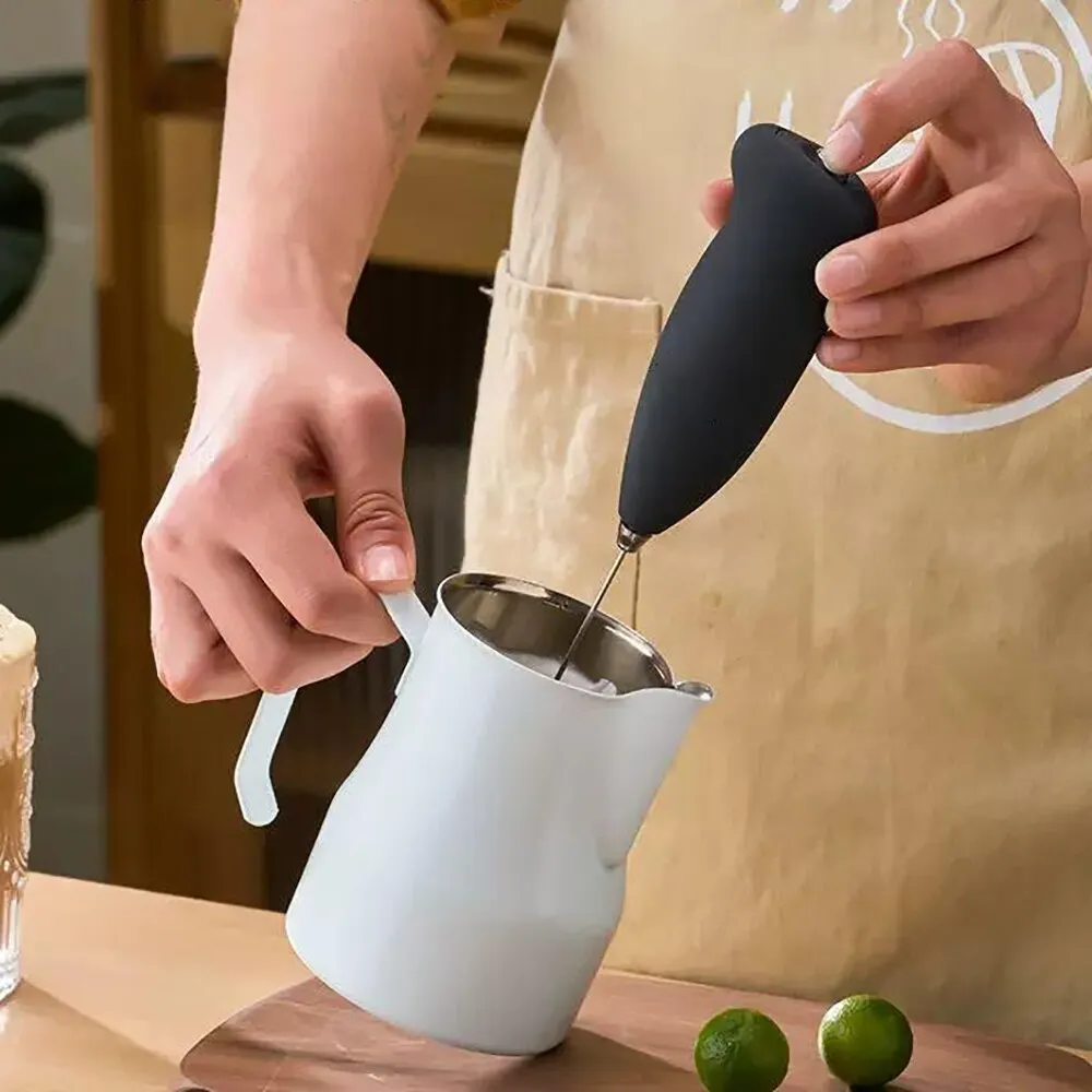 Milk Frother Electric Milk Frother Handheld Mixer Coffee Foamer Egg Beater Cappuccino Stirrer Mini Portable Blenders Home Kitchen Whisk Tool
