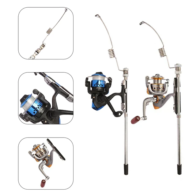 32cm Portable Sea Fishing Rod Metal Fishing Reel Set Spring Fishing Rod Set  5000G Fishing Tackle Accessories - AliExpress