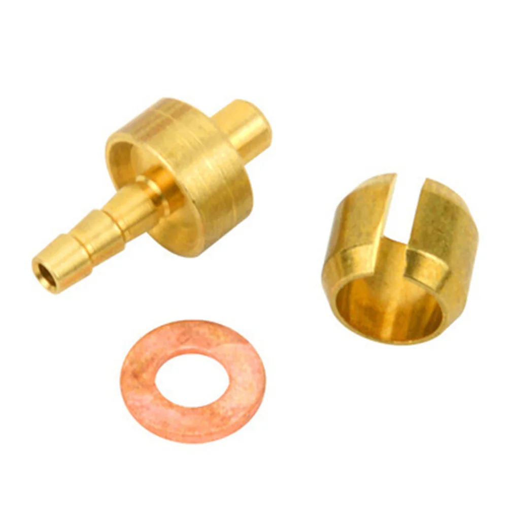 

Bicycle Tubing connectors Hydraulic Brake Hose Nut Fittings Kit Copper+Aluminum Olive Parts Practical Hot sale