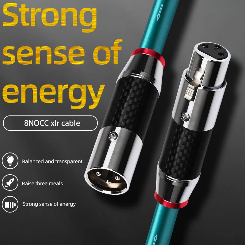 8N OCC Hifi XLR  ̺  2XLR - ̺, ź  XLR ÷ ũ ͼ 