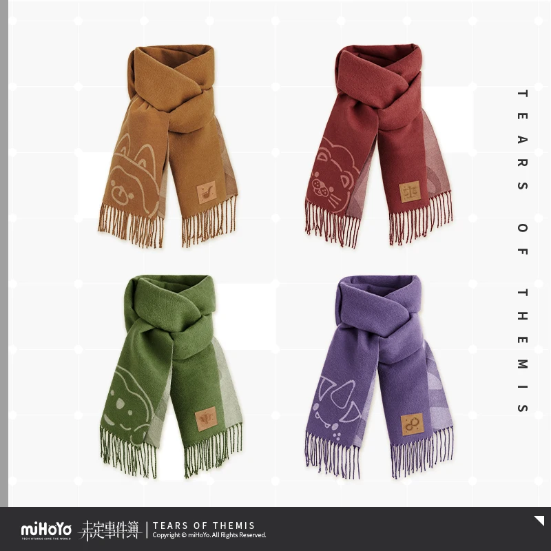 Game Tears of Themis Knitted Scarf Official miHoYo Artem Marius Luke Pearce Vilhelm Richard Albert Characters Student Scarves