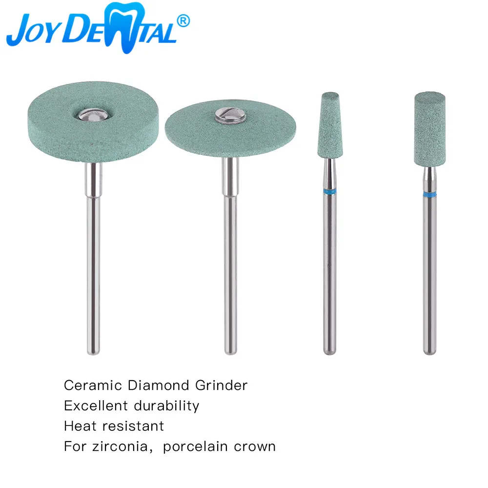 Dental Lab Ceramic Bonded Grinder With Diamond 2.35mm Medium Zirconia Porcelain Polisher
