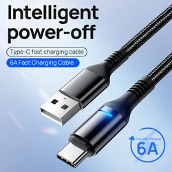 High - Speed 100W USB - C Charging Cable with Smart LED Display and Auto Power - Off - 1m