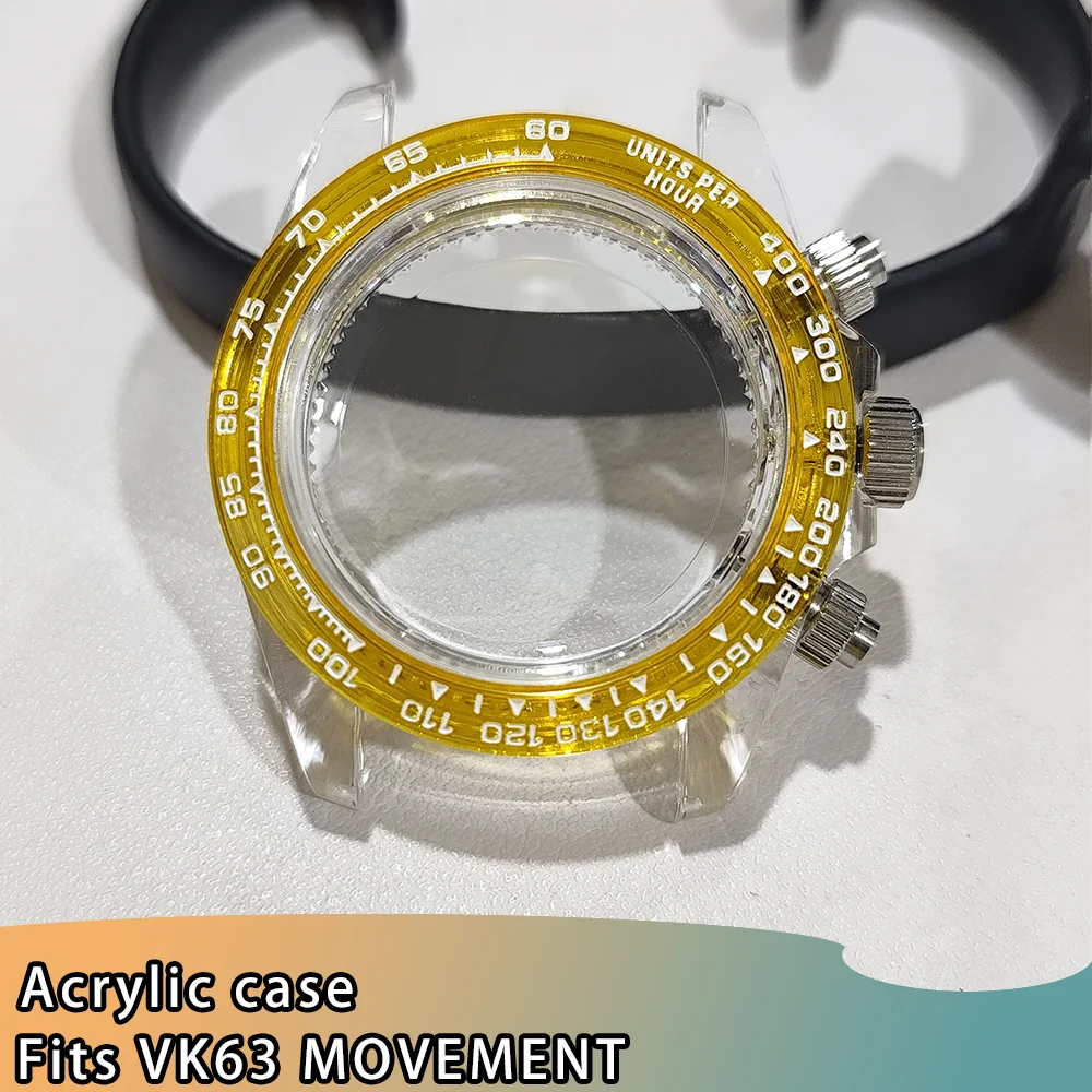 Acrylic Transparent Watch Case and Band Set - 39.5MM