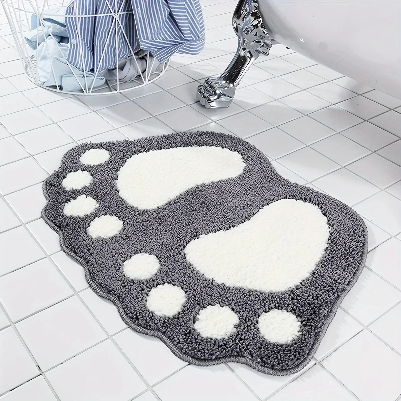 1 Bath Mat with Anti Slip Super Absorbent Ultra-fine Fiber Soft and Comfortable Bathroom Carpet and Floor Decoration floor mat
