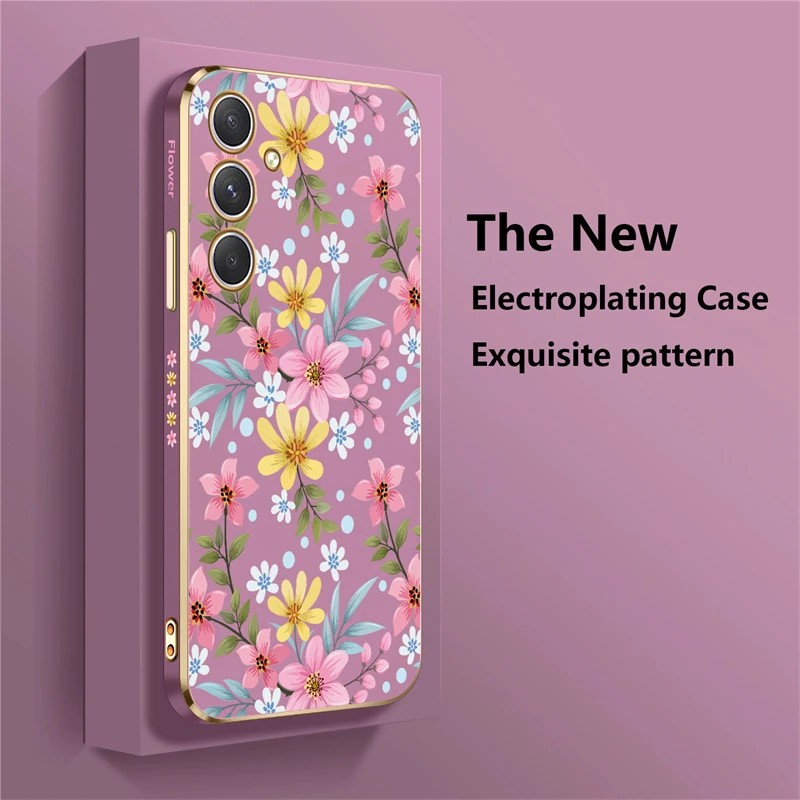 Silicone Soft Flower Shockproof Phone Case - Elegant Protective Back Cover