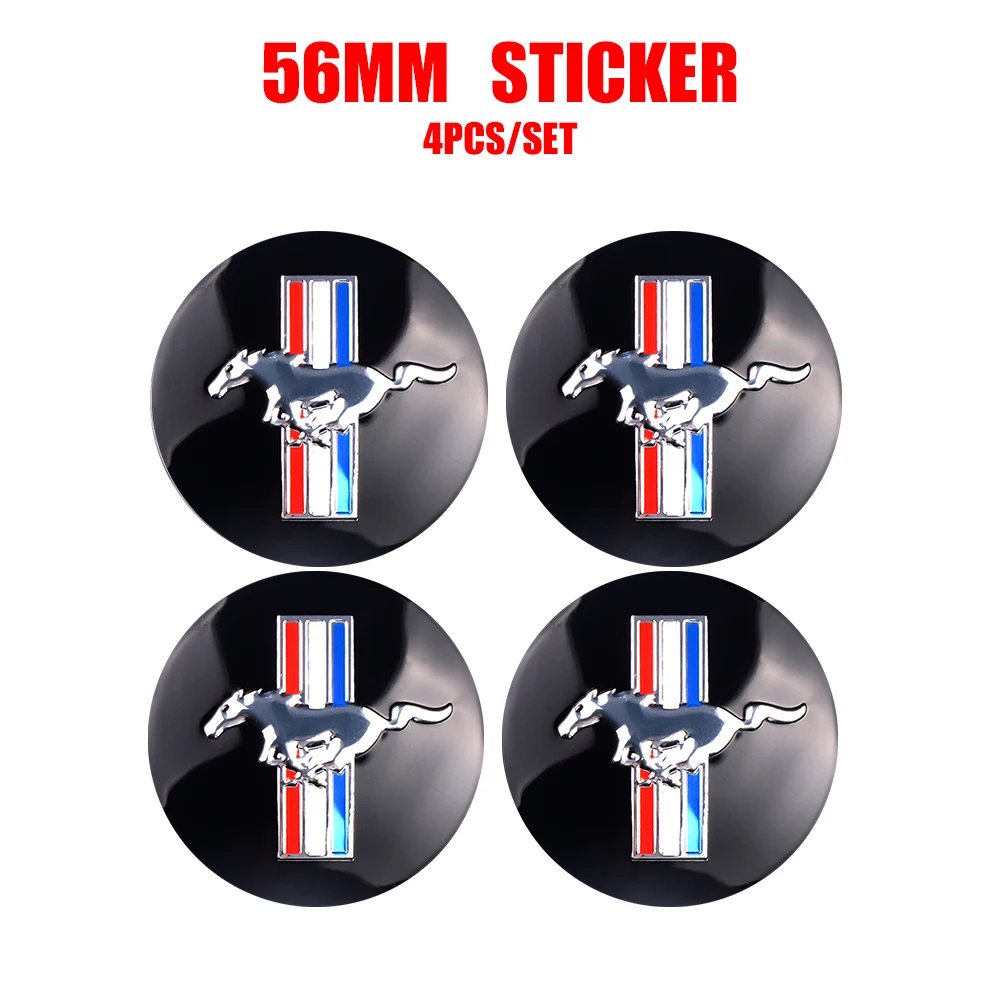 4 Stück 56mm Auto-Radnabenkappen-Aufkleber für Focus ST Mustang Mk2 Mk3 Mk7 Fiesta Ranger Kuga F150 Everest Mk4 Auto-Zubehör – Detail 7