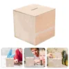 4 Pcs Children's Piggy Bank Toys Paint Your Own Unfinished Coin for Kids Multi-function Money Boxes 3