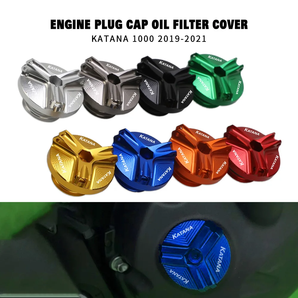 Katana For Suzuki Katana 1000 2019 2020 2021 Cnc Motorcycle Engine Oil Filler Cup Plug Cover Cap Screw Katana 19-21