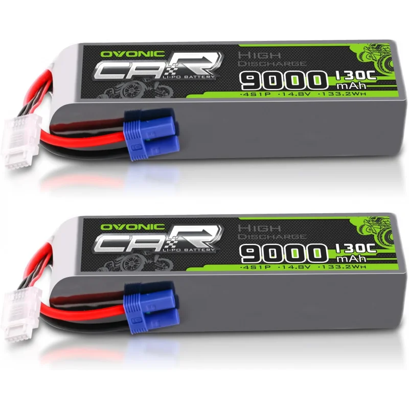 オボニックリポバッテリー,ec5コネクタ付き4s 9000mah 14.8v 130c rc