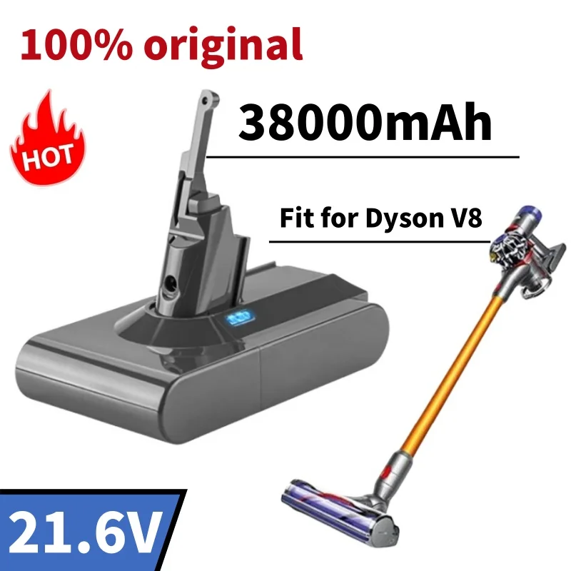 

Новинка 2023, сменный аккумулятор 21,6 в 38000 мАч для Dyson V8 Absolute, ручной пылесос без шнура, батарея для Dyson V8