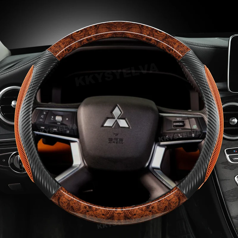 

Car Steering Wheel Cover For Mitsubishi Outlander 2022 L200 2022 Mirage ASX 2012-2019 Eclipse Cross 2017-2019 Auto Accessories