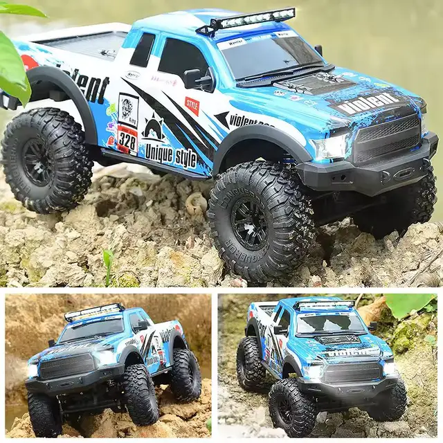 Hb Zp1005 Zp1010 Remote Control Car 2.4g 4wd Simulation Rc Car All-Terrain 15km/H 1:10 Off-Road Monster Truck Toy For Boys Gift 4