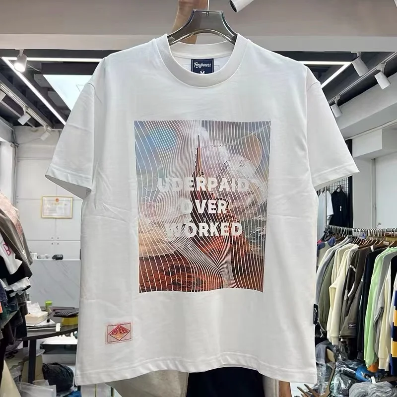 

Abstract landscape print shirt