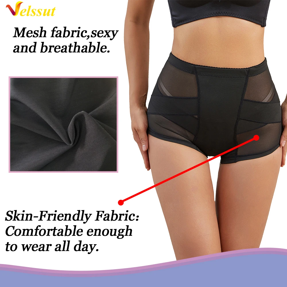 Velssut Butt Lifter Panty for Women Hip Enhancer Push Up Shapewear with Pads Booty Lifting Panties Sexy Seamless Body Shaper