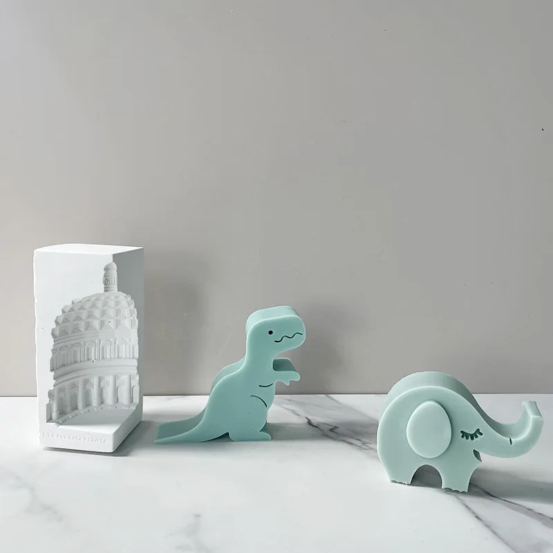 Sapo elefante girafa coruja silicone fondant molde diy cerâmica macia argila aromaterapia gesso vela sabão molde moldes de resina gesso