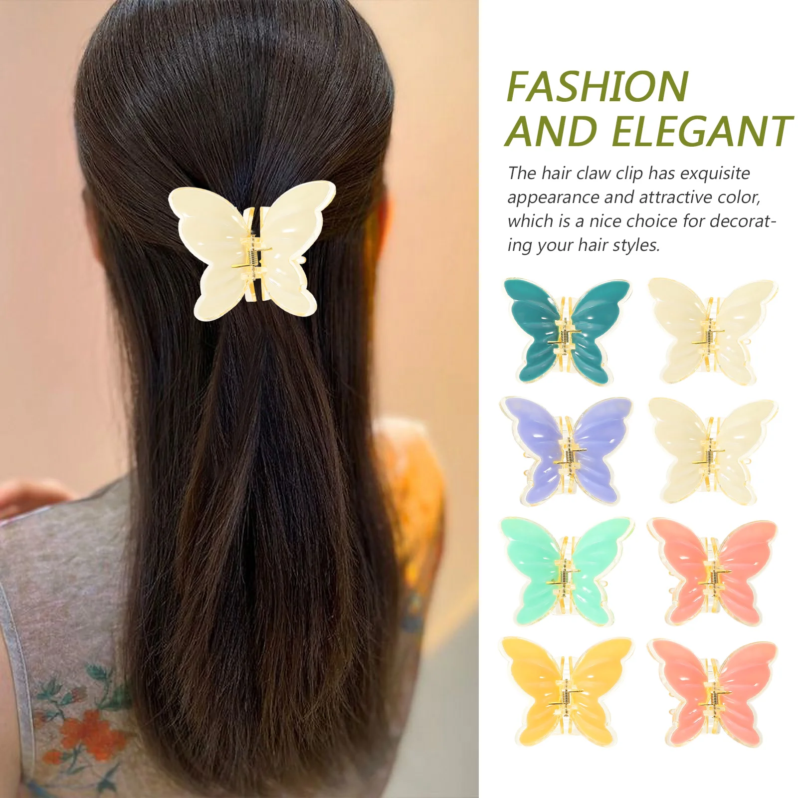 

Hairpin Girls Barrette Women Clips Barrettes for Thin Accessories Butterflies Claw