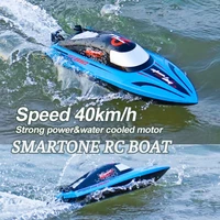 Rc Boats 40 Km/h 2.4G Dual Motor Upgrade Remote Control High Efficiency Speed Paired Waterproof Provides Rc Speed Boat for Boy 1