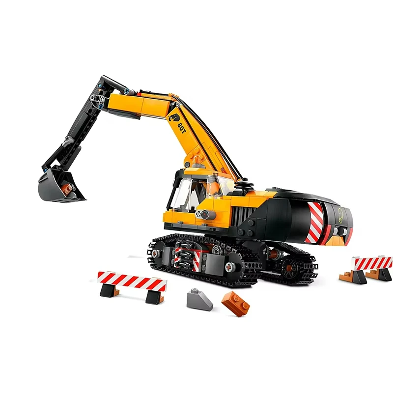 City Construction Excavator Building Blocks  MOC With 3 Figures Assemble Bricks Toys Gift For Children Kids - 2