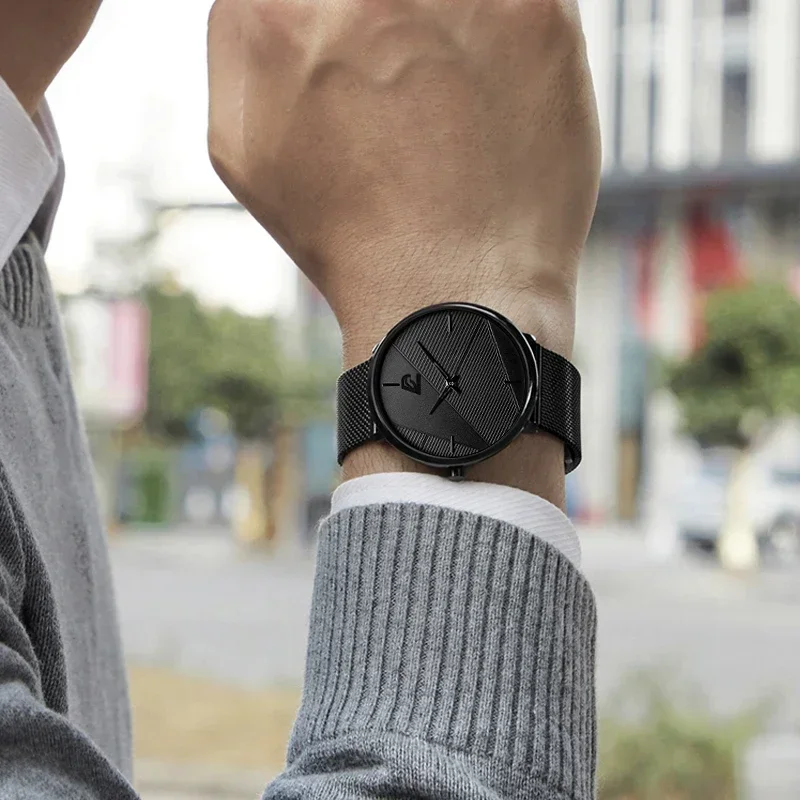 reloj hombre Watches Mens 2023 Minimalist Men's Fashion Ultra-thin Watch Simple Men Business Quartz Wristwatch relogio masculino - 6