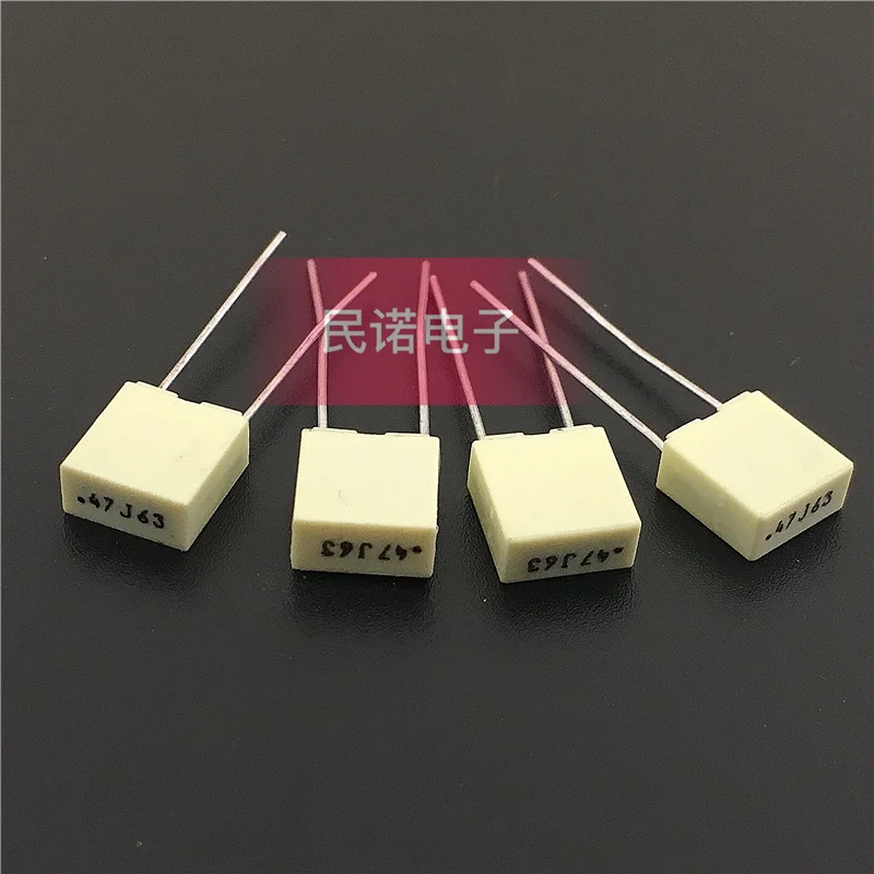 

200 шт./импортный итальянский пленочный конденсатор 63 в 0,47 мкФ 63В 474 470 НФ R82 контактный шаг 5 мм