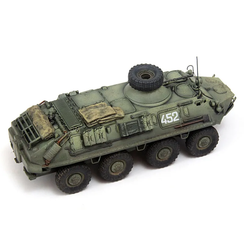 1:72 Scale Model Military Soviet BTR-60PB Armored Vehicle Tank War in Afghanistan Toys Diecast Collection Decoration Display