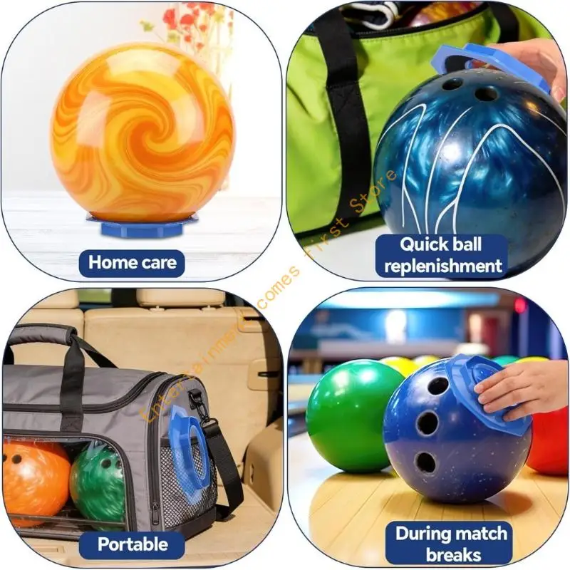 Set per cura della finitura del bowling con 6 dischi, telaio supporto e panno 55KD