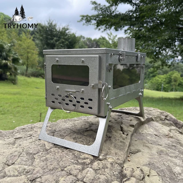 Titanium Wood Stove Backpacking | Wood Burning Stove Tent | Titanium Wood  Stove Tent - Outdoor Stove u0026 Accessories - Aliexpress