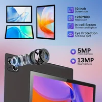 KOOMDIGI T30 PRO Tablette PC 2-en-1 10,1 pouces Android 6 Go de RAM 128 Go de ROM 4G LTE WiFi 2,4G+5G Double caméra 5MP+13MP avec étui rose, stylet, clavier et souris 2