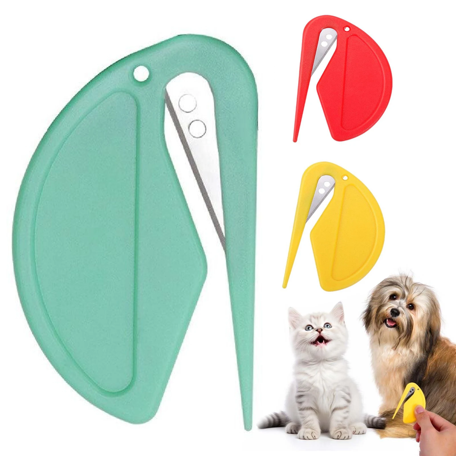 Knotting Comb Pet Grooming Tool, De Knotting Comb for Dog,Cats,Multifunctional Pet Hair Shedding Tool Supplies for Removing Tang