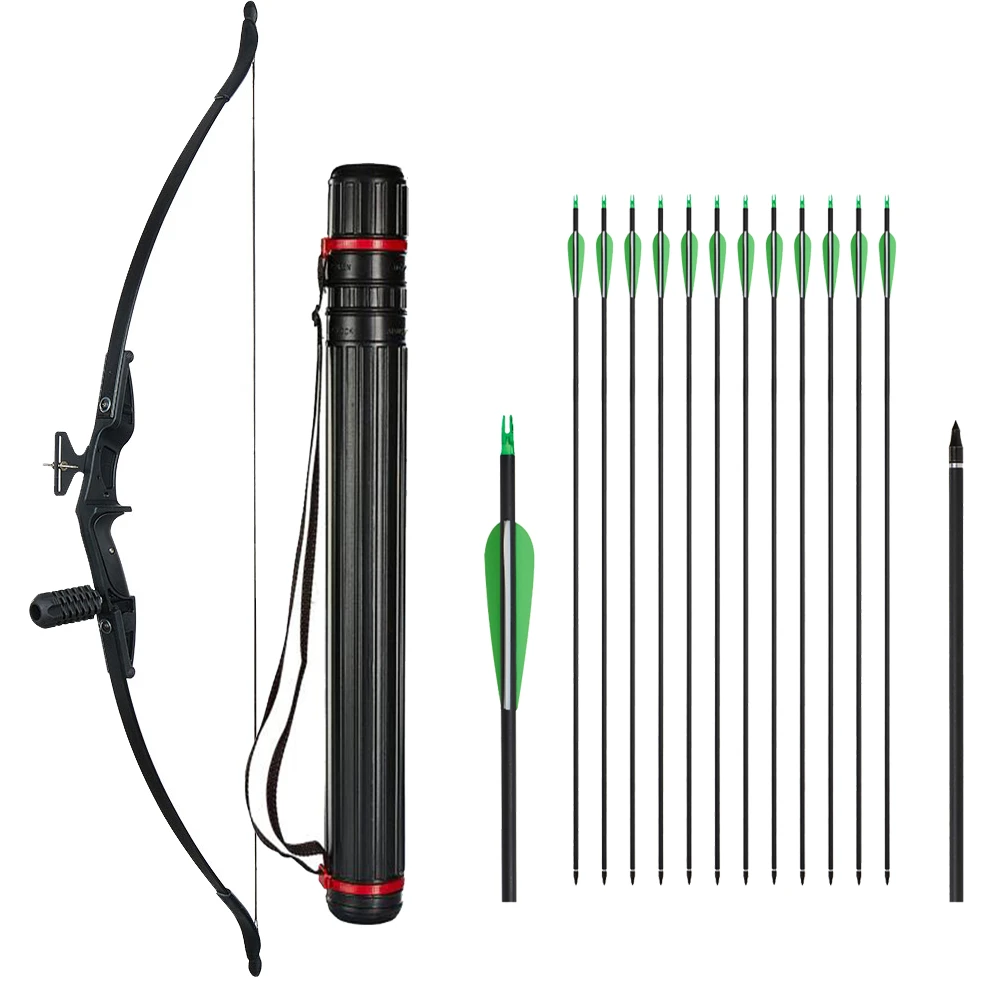 30/40lbs Takedown Archery Recurve Bow for Right Hand with 31.5" 7.8mm