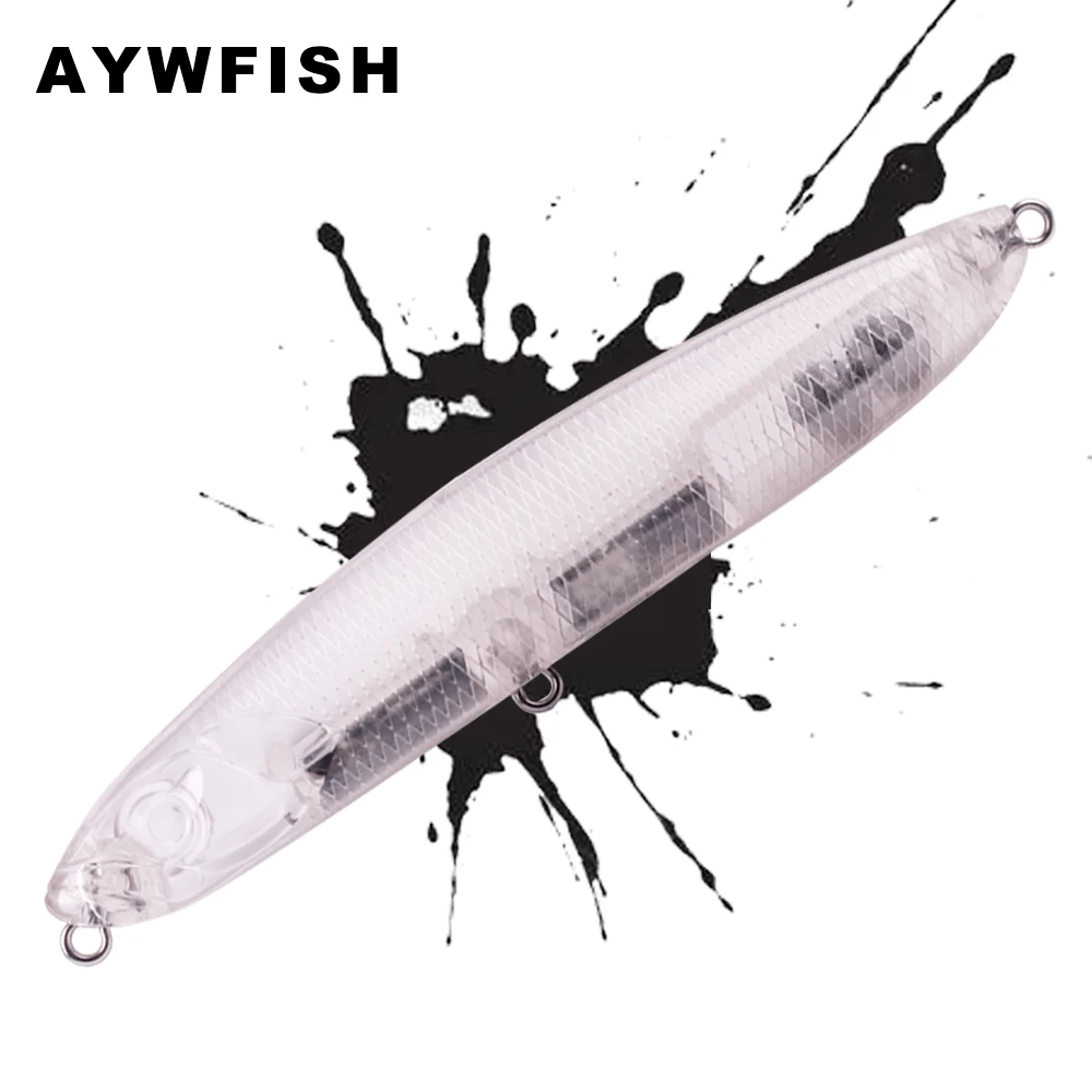 AYWFISH 10PCS/LOT 9CM 16G Hard Baits Blanks Sinking Rattle Wobbler  Artificial Lures Walking Spook Unpainted Pencil For Fishing - AliExpress