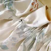 Birdtree 16.5Momme 100%Mulberry Silk Bonnet Cap Night Bow Knot Round Cap Ladies Hair Care Cap Stretchy Band Hair Wrap A41220QM 6