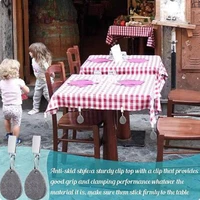 8/16PCS NEW Drop Shape Marble Pendant Tablecloth Weights With Clips Camping Reusable Compact Delicate Outdoor Tablecloths 2