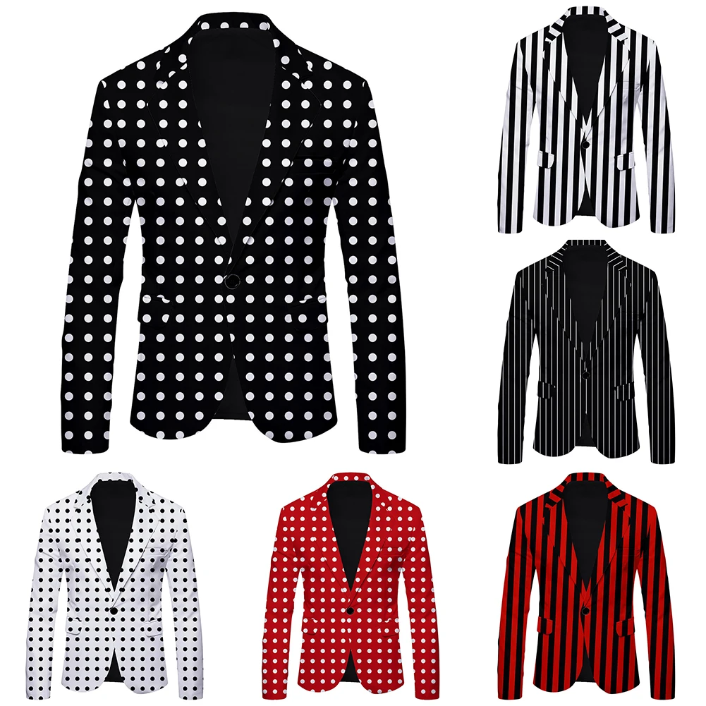 Description Picture 2 of itemMen Casual Suit Coat Formal Suit Blazer Autumn Fall Spring Regular Clothing Business Blazer Male Button Tops New