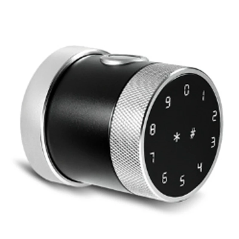 

JABS Usa Door Handle Biometric Fingerprint Keypad Digital Electronic Wifi Ttlock Smart Bedroom Round Knob Door Lock