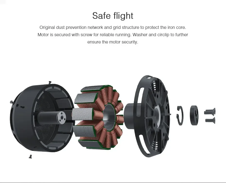 Moteur LIGPOWER U11Ⅱ 120KV démonté, bobines de cuivre et aimants visibles