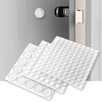Transparent PVC Crash Pad Transparent Self-Adhesive Door Stopper Rubber Damping Bumper Cabinet Silicone Furniture Pad Protector 1
