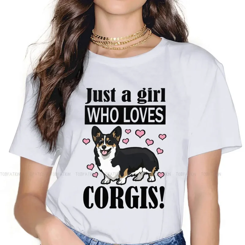 

JustAGirlWhoLovesStyleTShirtforGirlCorgiShortLegsDog4XLHipHopGraphicTShirtOfertas