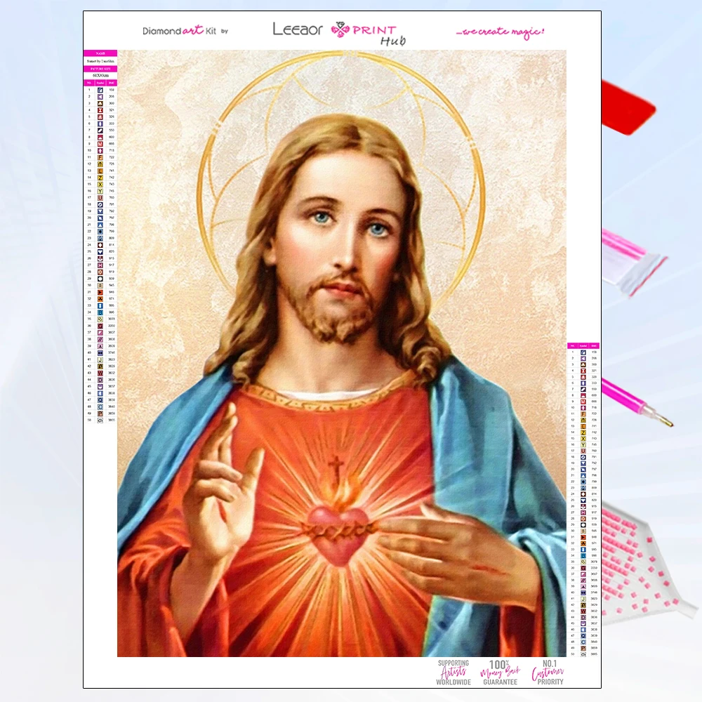 5DDiamondPaintingClassicArtReligiousBeliefFullRhinestoneMosaic