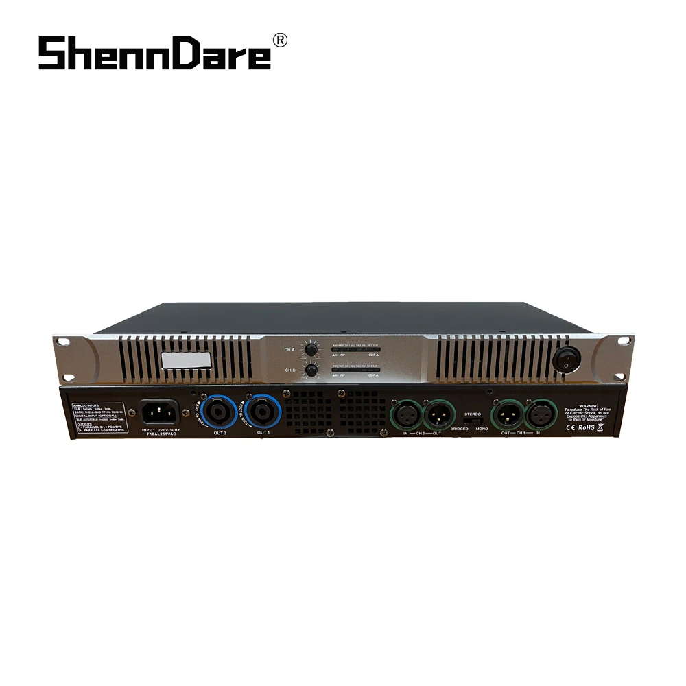 Professional 250W/350W Digital Power Amplifier 2 Channel Audio Amplifier Stage Audio Speaker Power Preamps For Karaoke Subwoofer