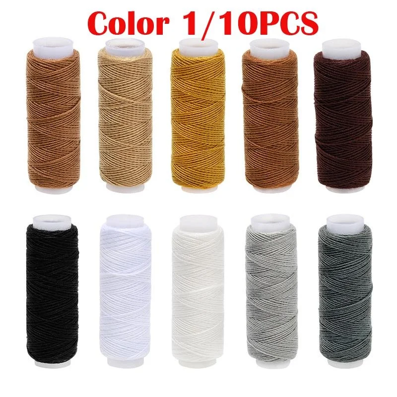 10Pcs 20S/3 데님 바느질 스레드 롤 두꺼운 청바지 캔버스 가방 바느질을위한 혼합 색상 스레드 100% 폴리 에스터 소파 바느질 용품