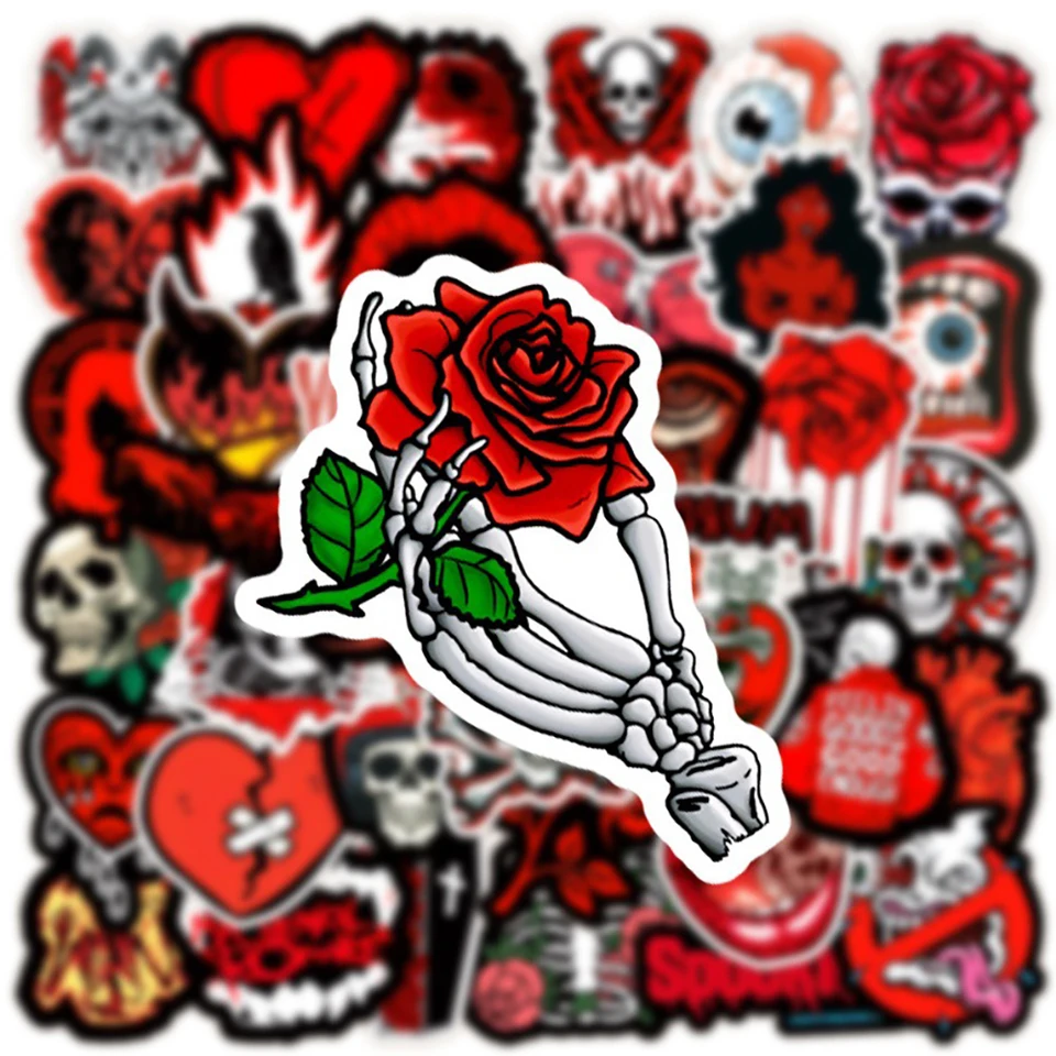 2 Adesivi Teschio 3D Per Auto - Decorazione Horror Per Halloween, 32x22cm - Foto 2